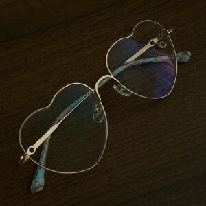 Heart-Shaped rose gold  Glasses